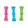 thumbnail image 3 of Durable Dog Toys Toss Fetch Stick Chew Squeaker 7 Inch Dental Health Gum Massage (Green), 3 of 7