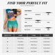 thumbnail image 5 of Fotbe Teal Turquoise1 Shorts Sin Costuras – Shorts Deportivos de Cintura Alta para Mujer, Elásticos para Gimnasio, Yoga, Running o Ciclismo-Small, 5 of 8
