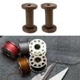 thumbnail image 6 of 2pcs Wooden Empty Spools for Wire, Bobbins Wood Sewing Embroidery Thread Spool Bobbins for Wire Weaving Arts DIY Wood Projects, 6 of 7