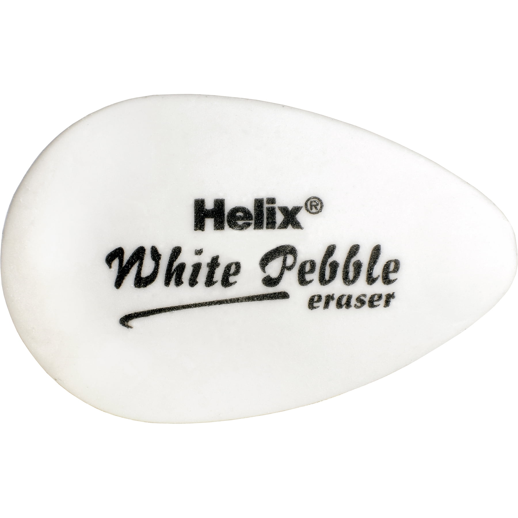 Helix White Pebble Eraser, White, 2 Per Pack, 20 Packs
