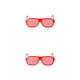 thumbnail image 1 of Guardurnaity Gafas de persiana de plástico llamativas y de moda hechas de gafas de persiana de plástico tamaño libre rojo rojo tamaño libre 2Conjunto, 1 of 6