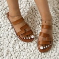 thumbnail image 4 of BONIXOOM Brown Sandals Women Clearance Fall Slip-On None Casual Fashion Shoes for Women Brown Size 9, 4 of 5
