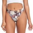 thumbnail image 1 of Balery Sea Shells Tangas de Algodón para Mujer con Estampado – Ropa Interior Sexy, Transpirable, G-string-X-Large, 1 of 6