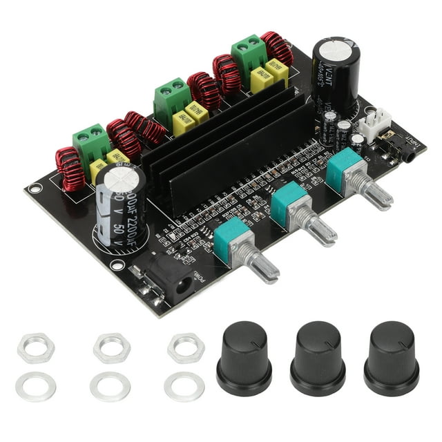 Placa amplificadora de potencia digital NikouMX para subwoofer 80Wx2+100W DC12-26V 3 canales