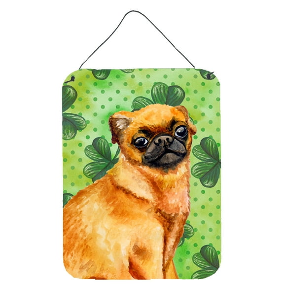 Small Brabant Griffon St Patricks Wall or Door Hanging Prints Green