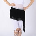 thumbnail image 2 of Belly Dancing Hip Scarf Sash Wrap Skirt with 3 Rows of Fringe Sequin, 2 of 3