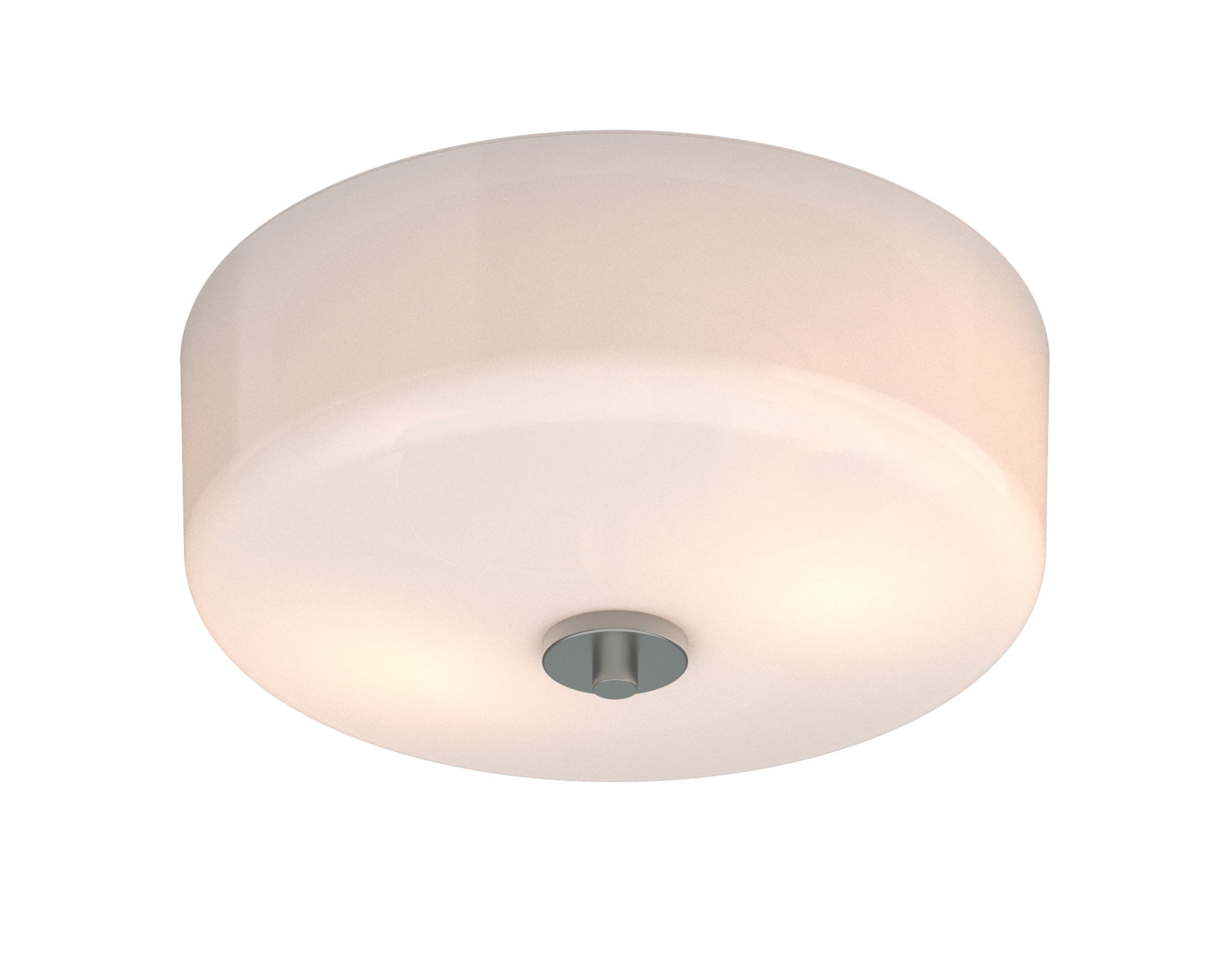 Better Homes & Gardens Flush Mount Vintage Deco Ceiling Light, Satin Nickel, Light Bulb Included