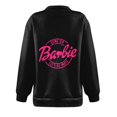 thumbnail image 4 of Mode Décontractée à Manches Longues Imprimé Floral Fermeture Éclair Épaule Extérieure Surdimensionnée Sweat-Shirts Noir S, 4 of 6
