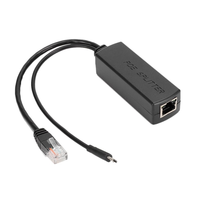 Adaptador divisor de alimentación Ethernet de 48 V CC a 5 V CC, módulo inyector, conector USB