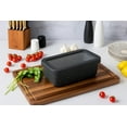 thumbnail image 4 of Thyme & Table 9" Silicone Multi-Use Baking Loaf Pan with Glass Lid - Charcoal, 4 of 5