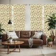 thumbnail image 2 of Ambesonne Deer Window Curtains, Ornate Animal, Each 28" W x 84" L, Olive Green Pale Green, 2 of 5