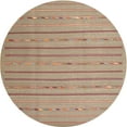 thumbnail image 1 of Ahgly Company Indoor Round Contemporary Rust Pink Abstract Area Rugs, 3' Round, 1 of 6