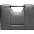 thumbnail image 2 of Best Master Beverly Faux Leather Upholstered Side Chair - Gray (Set of 2), 2 of 3