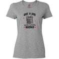 thumbnail image 3 of Inktastic Just a Girl Who Loves Books Women's T-Shirt, 3 of 5