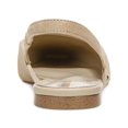 thumbnail image 2 of SAM EDELMAN Womens Beige Slingback Padded Connel Square Toe Slip On Leather Flats 11 M, 2 of 4