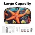 thumbnail image 3 of Starfish Hard Drive Cases Cable Organizer Small Travel Electronic Organizer Charger Case Organizer Oxford Fabric Waterproof Storage Bag for Protecting Electronic Gadgets - 5.9x9.44x3.14 in, 3 of 6