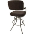 thumbnail image 2 of Swivel Tilt Counter Metal Bar Stool 26" - M-110 - Brown Fabric- Beige Frame, 2 of 3