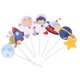 thumbnail image 1 of 16 adornos para cupcakes de astronauta espacial, decoración para tartas, fiestas temáticas espaciales, cumpleaños infantiles, baby shower, tamaño pequeño., 1 of 5