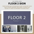 thumbnail image 6 of ADA CENTRAL SIGNS - 6" X4" Floor 2 Sign - ADA Compliant Tactile Graphics Grade 2 Braille Text | Wall Mount Plastic Directional Assistance, Floor Number Sign for Office, Schools, Hospitals, Apartments, 6 of 7