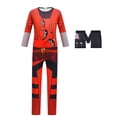 thumbnail image 4 of Disfraz de cosplay rojo de Descendants 4, mono para niños, película The Rise of Red, vestido de princesa Chloe, vestido de fiesta de cumpleaños de Halloween para niñas, 4 of 5