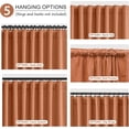 thumbnail image 3 of Blackout Curtains 63 Inches Long for Bedroom Nursery Living Room Darkening Terracotta Black Out Curtain Thermal Insulated Drapes Modern Farmhouse 2 Panels Set Drape, 3 of 15