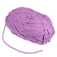 thumbnail image 3 of Uxcell Velvet Yarn Blanket Yarn 100g/3.5oz Polyester Soft Knitting Chenille Yarn Purple, 3 of 7