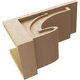thumbnail image 6 of 11"W x 22"D x 11"H Wide Alma Rough Cedar Woodgrain TimberThane Corbel, Primed Tan, 6 of 6