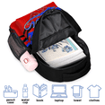 thumbnail image 5 of Jiaoprinted Custom Cheer Cheerleader Backpack Personalized Cheerleading Day Pack with Name Cheer Team Gym Bag for Women, Black Red, 5 of 7