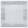 thumbnail image 2 of SAFAVIEH Malibu Chauncey Bordered Polyester Area Rug, Light Gray/Gray, 6' x 6' Square, 2 of 13