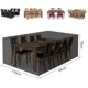 thumbnail image 2 of Funda para Muebles de Jardín, Funda Impermeable de Tela Oxford 210D para Mesa y Silla, Muebles de Exterior, 170 x 94 x 70 cm, Color Negro Sailing Electrónica, 2 of 5