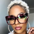 thumbnail image 5 of Square Oversized Glasses Frame Reading Eyewear Women, 5 of 5
