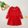 thumbnail image 2 of IROINNID Girls Summer Clothes Dress Girls Dresses Casual Spring Fall Winter Cotton Long Sleeves Tshirt Dress Clothes 6T, 2 of 7