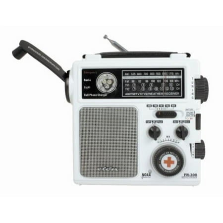 American Red Cross FR300 Emergency Radio, White (Discontinued by