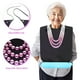 thumbnail image 3 of Baberos para adultos, babero para comer, Baberos para mujeres, Baberos para adultos para ancianos, Protector de ropa lavable, 2 uds., 3 of 6