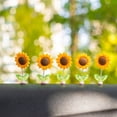 thumbnail image 4 of sunsanly 5/8/10Pcs Sunflower Decoration Car Ornament Realistic Looking Mini Size Easy to Install Spring-loaded Sunflower Car Dashboard Decoration, 4 of 8