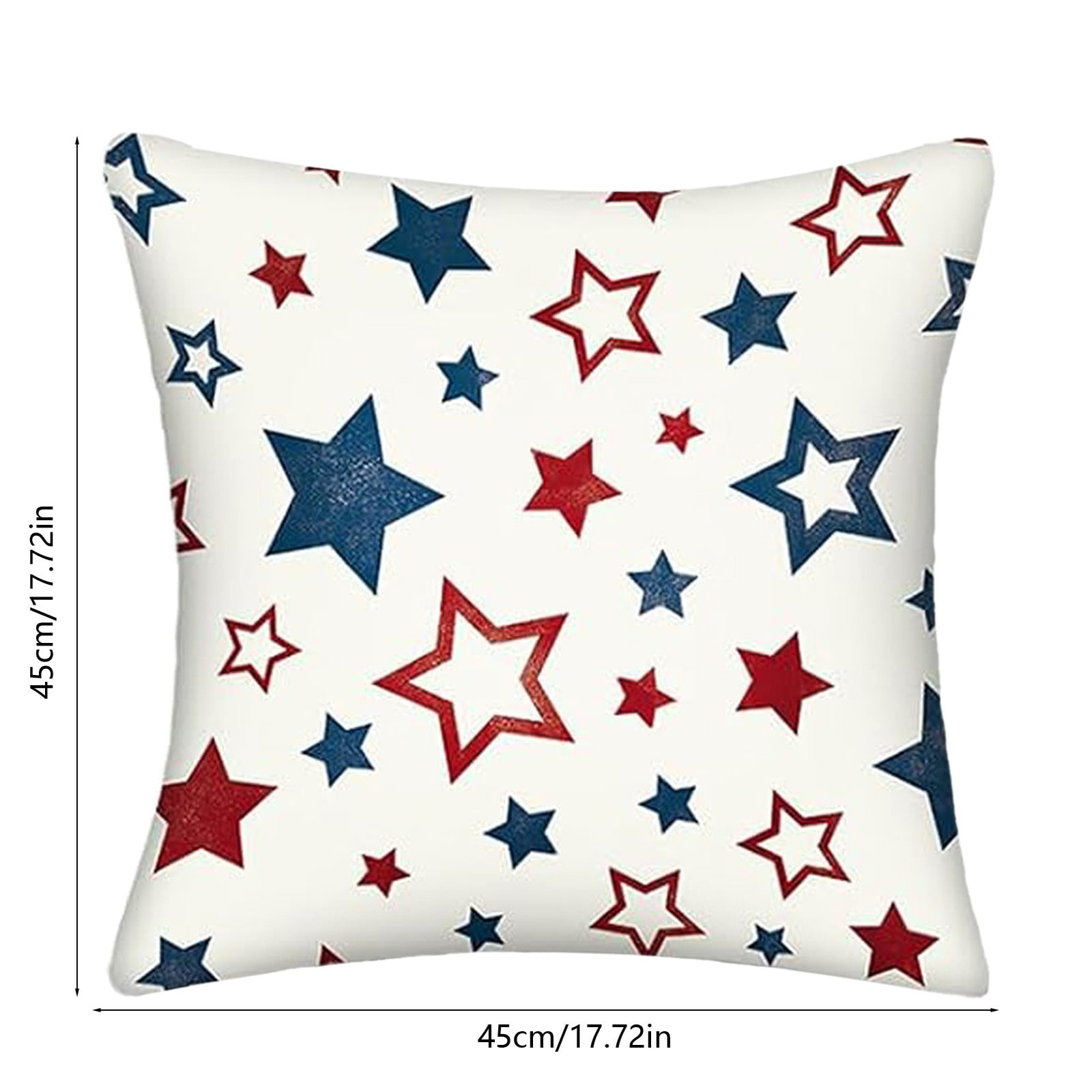 4th of July Star Flag Cushion Covers, Patriotic Decor Sofa Covers