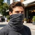 thumbnail image 3 of Cooling Neck Gaiter UV Protection Face Mask Sun Scarf for Men and Women Breathable Moisture-Wicking Stretchable Balaclava for Fishing Hiking Cycling and Outdoor Sports,Gray, 3 of 3