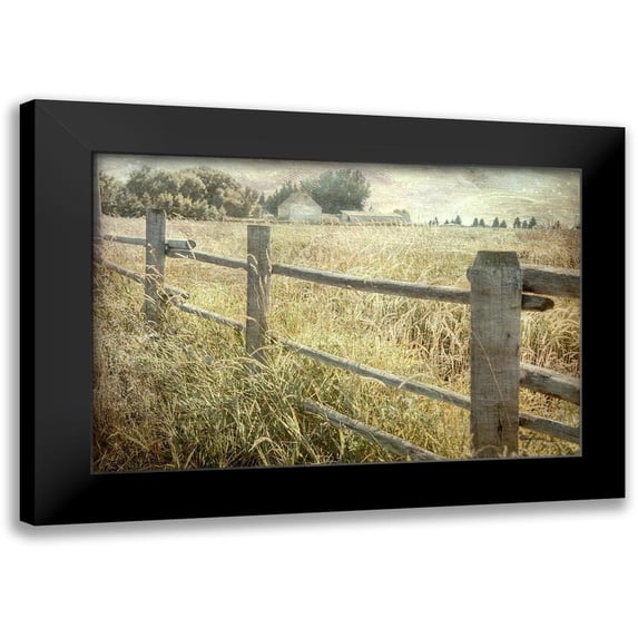 Murdock, Ramona 18x13 Black Modern Framed Museum Art Print Titled - Rustic Fence