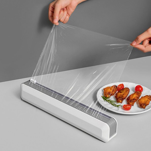 Cling Film Wrap Dispenser Plastic Wrap Cutter Food Wrap