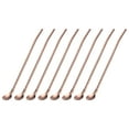 thumbnail image 1 of Unique Bargains 16Pack 8.6' Cuillère en Acier Inoxydable Pailles Réutilisables Poignée Cuillère, Or Rose, 1 of 5