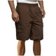thumbnail image 2 of pstuiky Pantalones cortos para hombre, Pantalones cortos rectos de cintura elástica con bolsillos sólidos informales para hombre Pantalones cortos de entrenamiento, 2 of 6