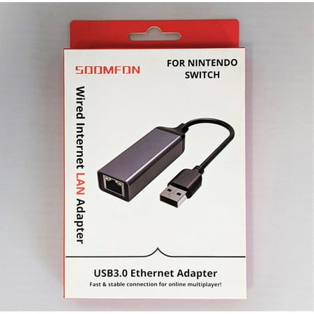 Nintendo Switch Lan Adapter 3.0 USB Ethernet [Soomfon] - Walmart.ca