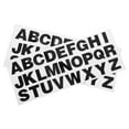 thumbnail image 3 of Pegatinas del alfabeto para coches, motocicletas, letras reflectantes de Pvc, calcomanías personalizadas DIY, letras autoadhesivas negras, 2 uds., 3 of 6