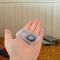 GOOHOCHY 2pcs Mini Blank Cassette Tapes Interview Machines Clear Recording Portable Cassette Tape 60 Minute For Music Speech Diy Projects