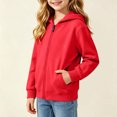 thumbnail image 4 of StSilkitty Hoodies for Boys Girls Zip up Long Sleeve Hooded Jacket with Pockets Fall Winter Lightweight Fashion Clothes, 4 of 7