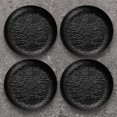 thumbnail image 6 of Bxaolu 4 Pack Plastic Server Tray, 5.9 Inch Round Serving Tray Restaurant Serving Tray Non-Slip Bar Tray Cafeteria Tray for Eating, Cafe Tray for Coffee Table, Black, 6 of 9