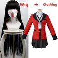 thumbnail image 1 of Disfraz de Cosplay de Kakegurui Jabami Yumeko, conjunto completo de Falda plisada, uniforme de Anime para chica escolar, Halloween, Sayaka compulsivo, 1 of 4