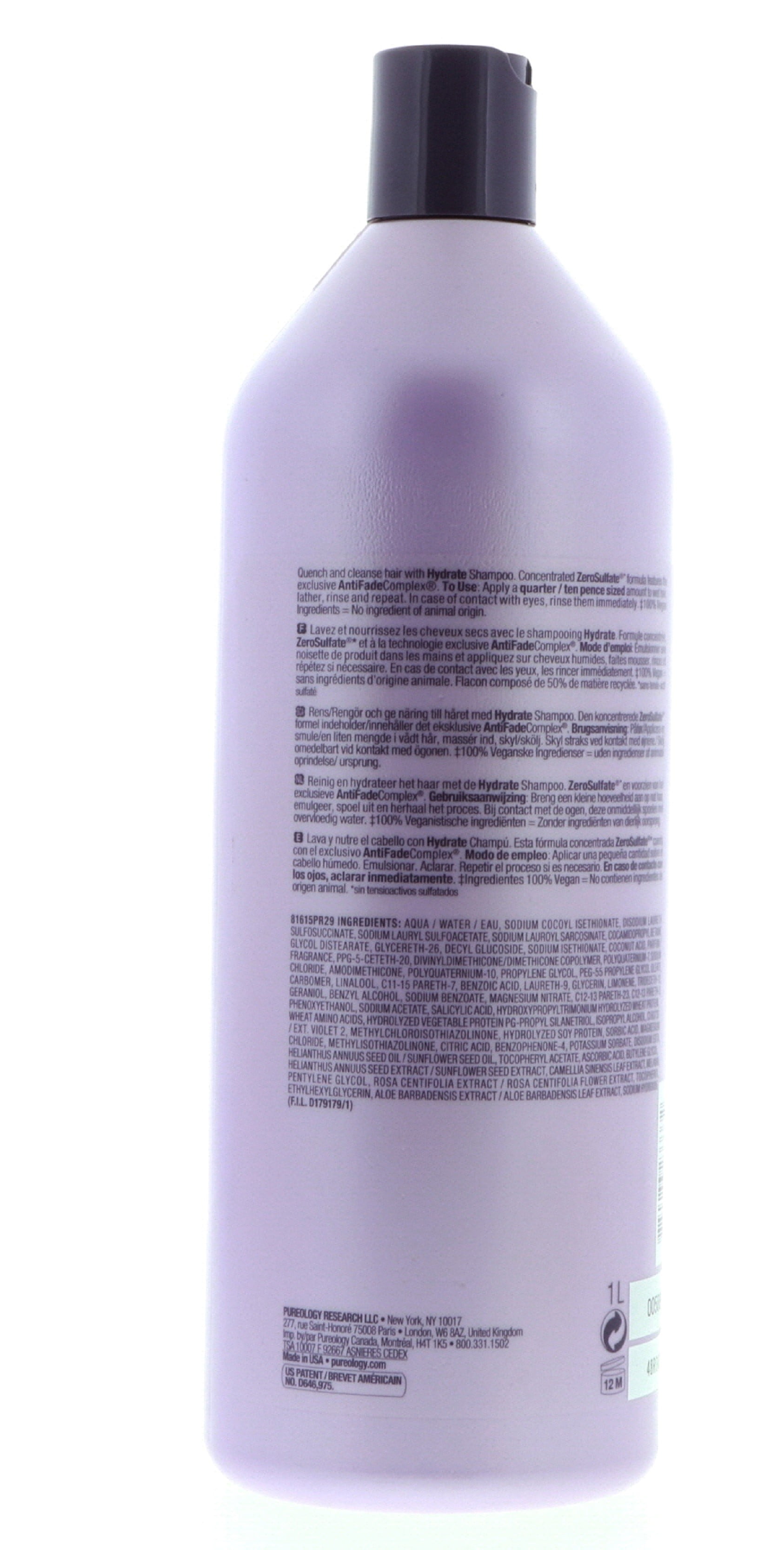 Pureology Hydrate Shampoo, 33.8 oz