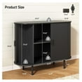thumbnail image 2 of Sideboard Buffet Cabinet with Storage, 40" Storage Cabinet with Sliding Door & Adjustable Shelf, Modern Accent Coffee Bar Console Table for Kitchen, Entryway, Black, 2 of 7