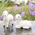 thumbnail image 3 of 3 Pieces Resin Sheep Vase Decoration Mini Animal Model Simulation for Farm Garden Craft Gifts, 3 of 4